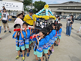 松島校区夏祭り（５歳児きりん組）