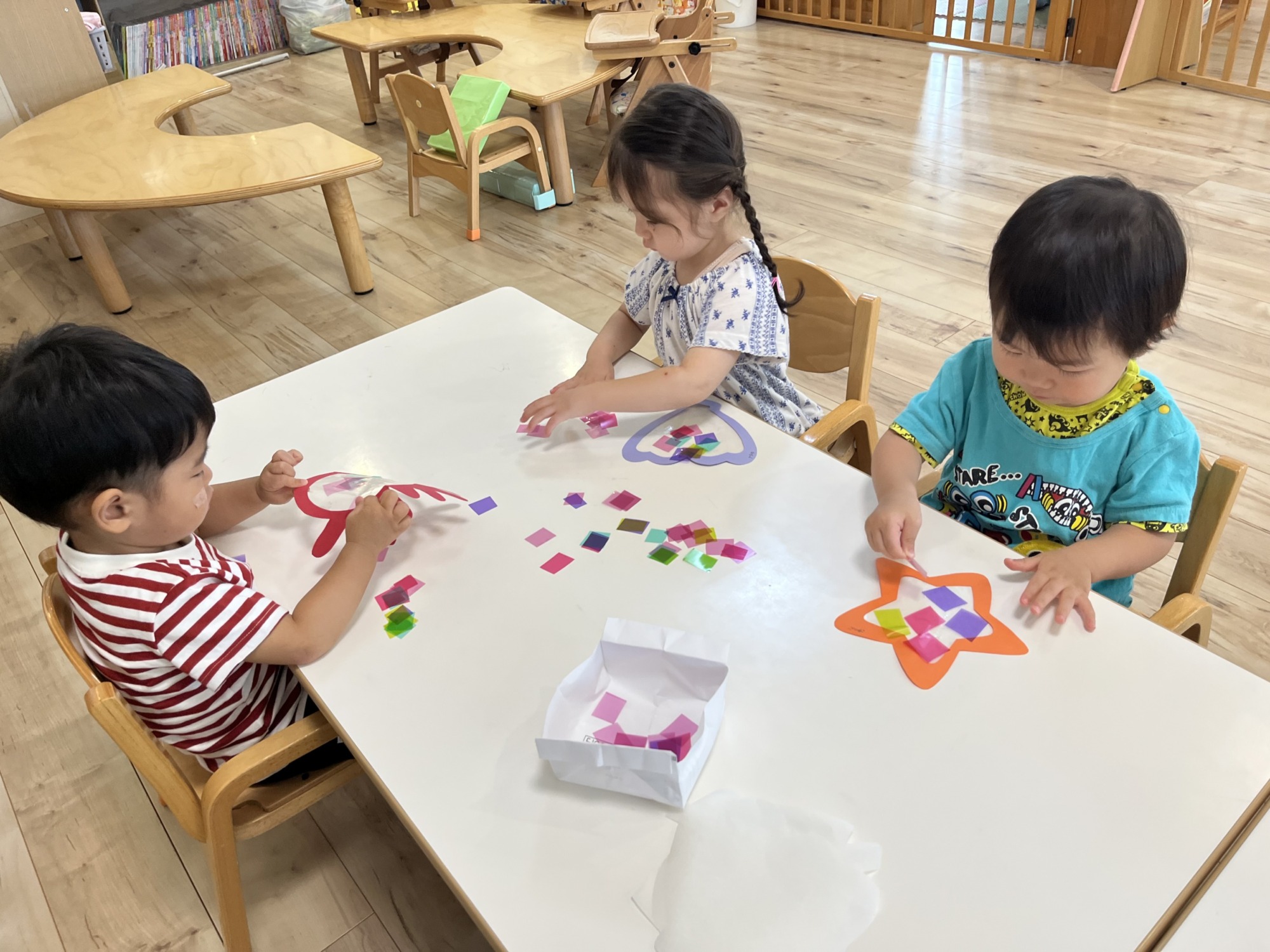 ステンドグラス作り3枚