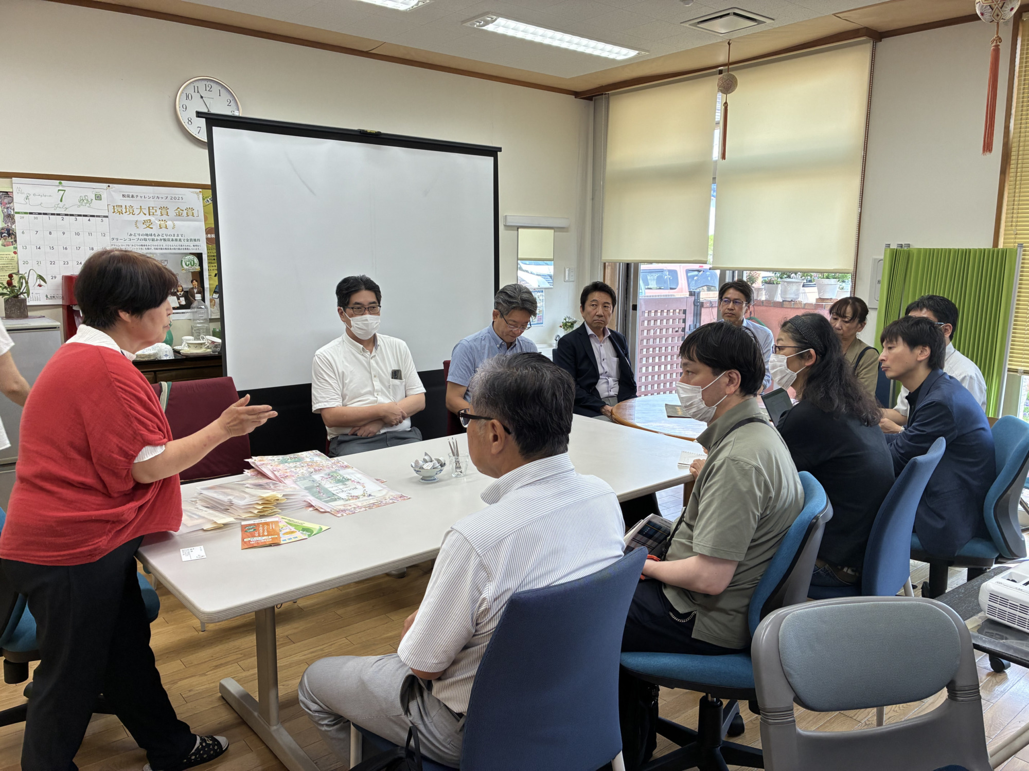 センターについて熱く語っている様子の写真