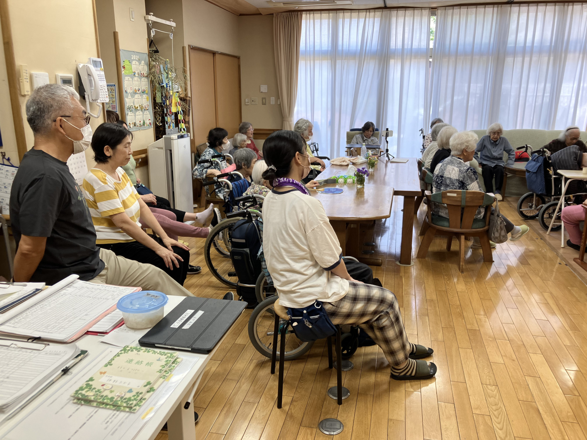 オンライン体操教室の様子
