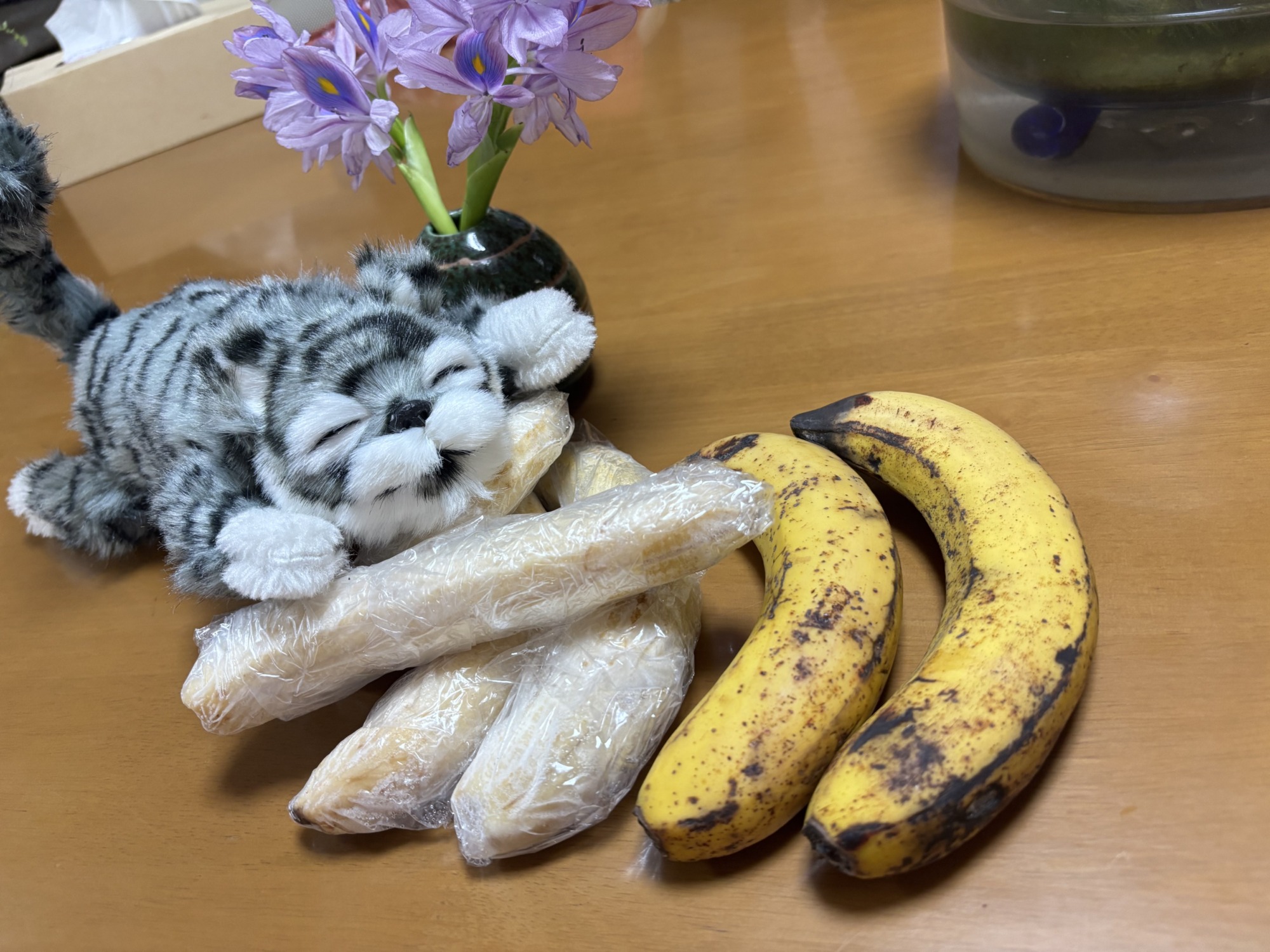 届いたバナナ