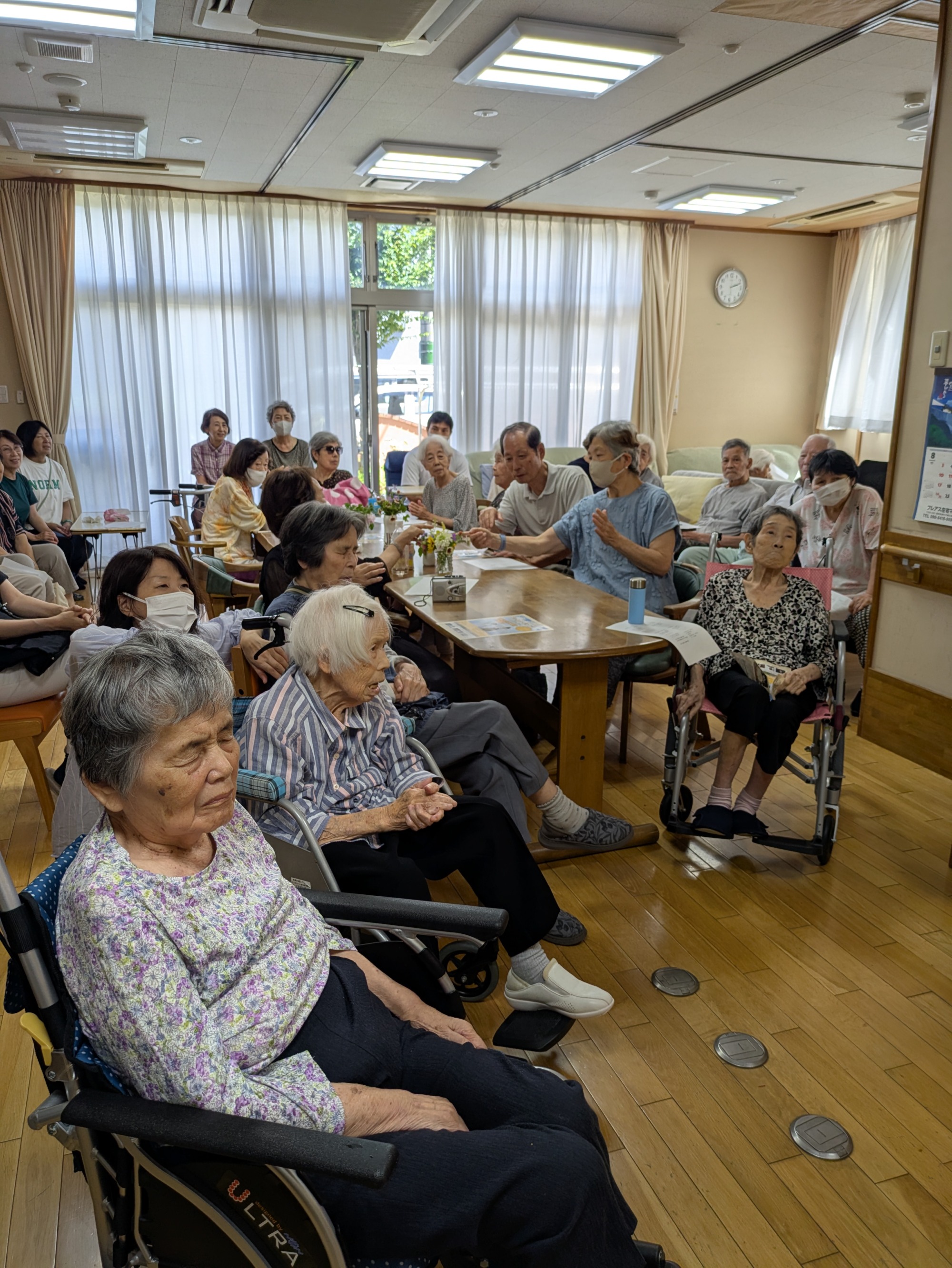 音楽会に参加している様子