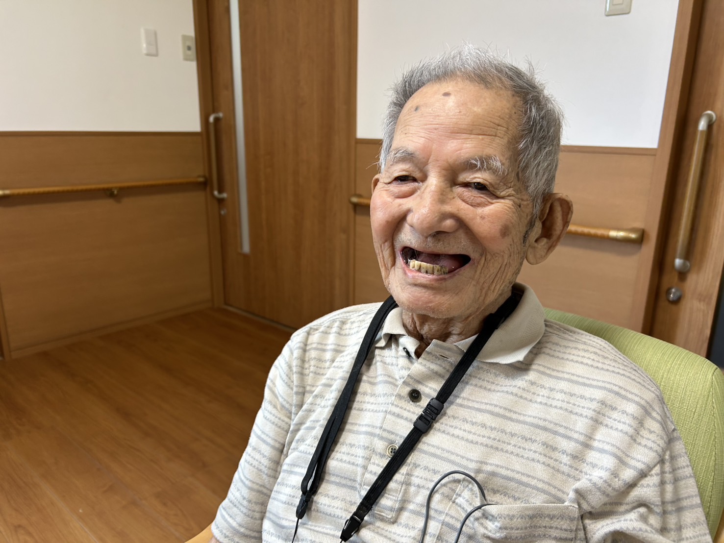 素敵な笑顔の利用者さん