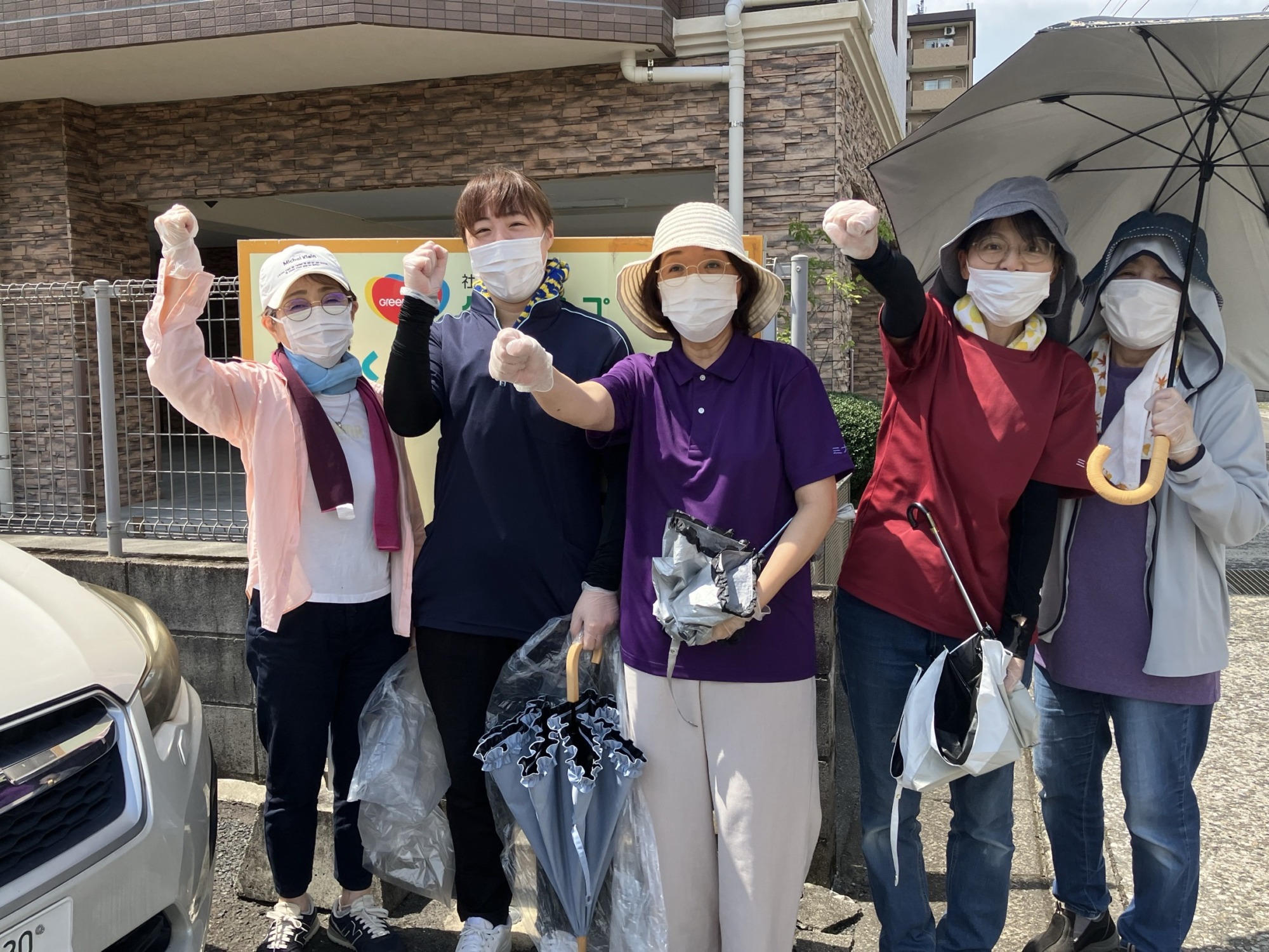 地域清掃５人で