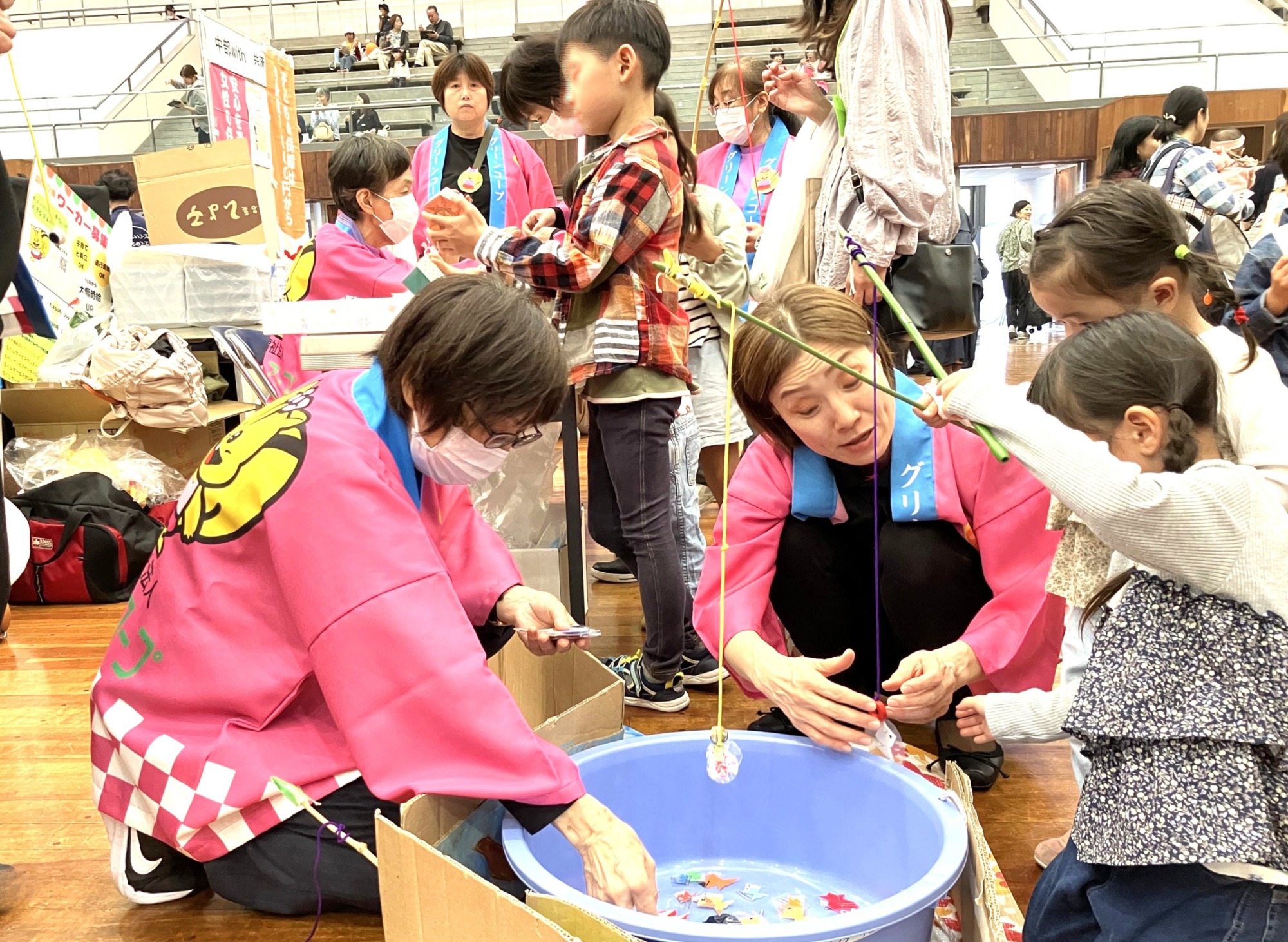 さかなつりゲームの様子