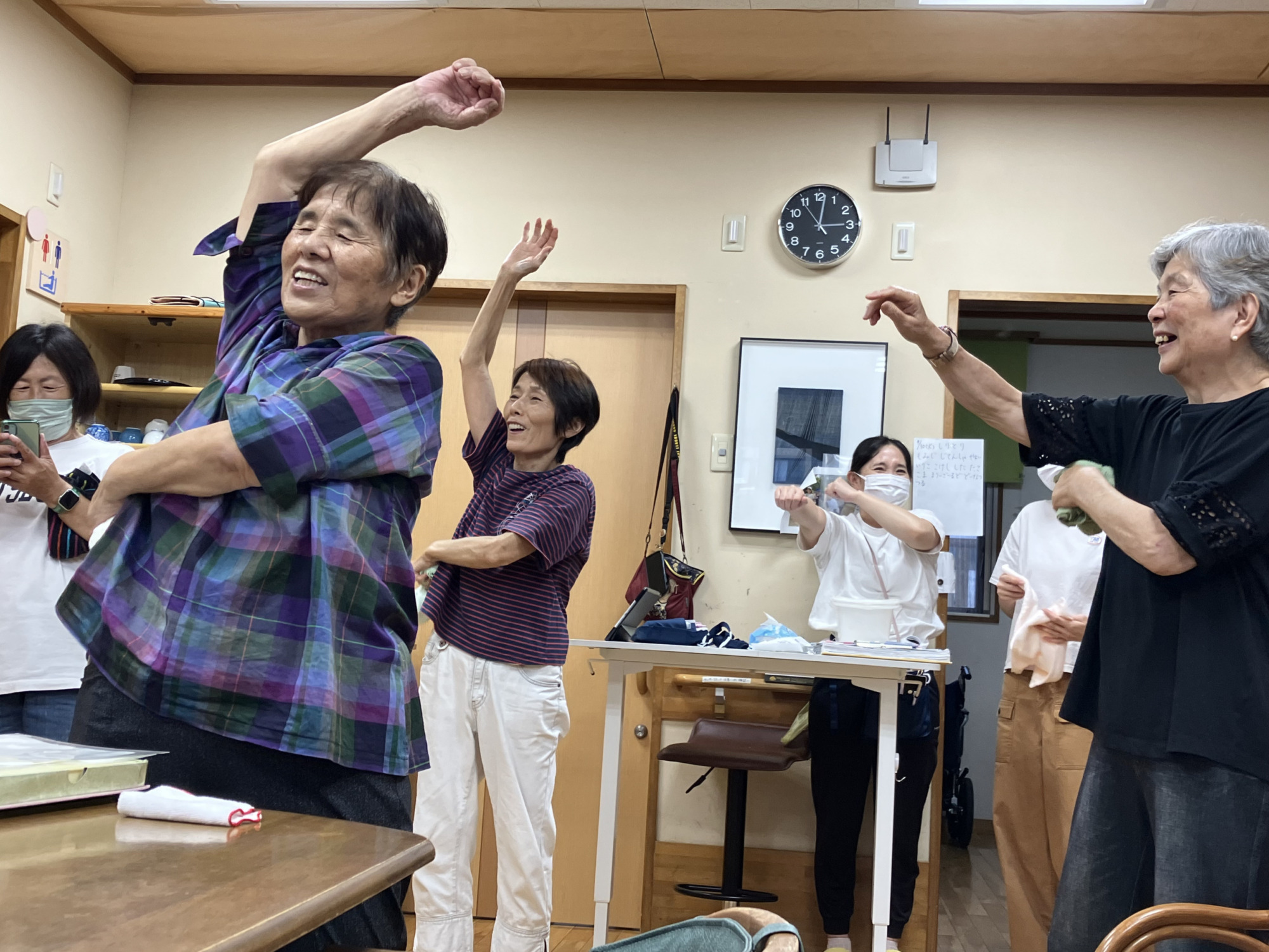 健康体操の様子
