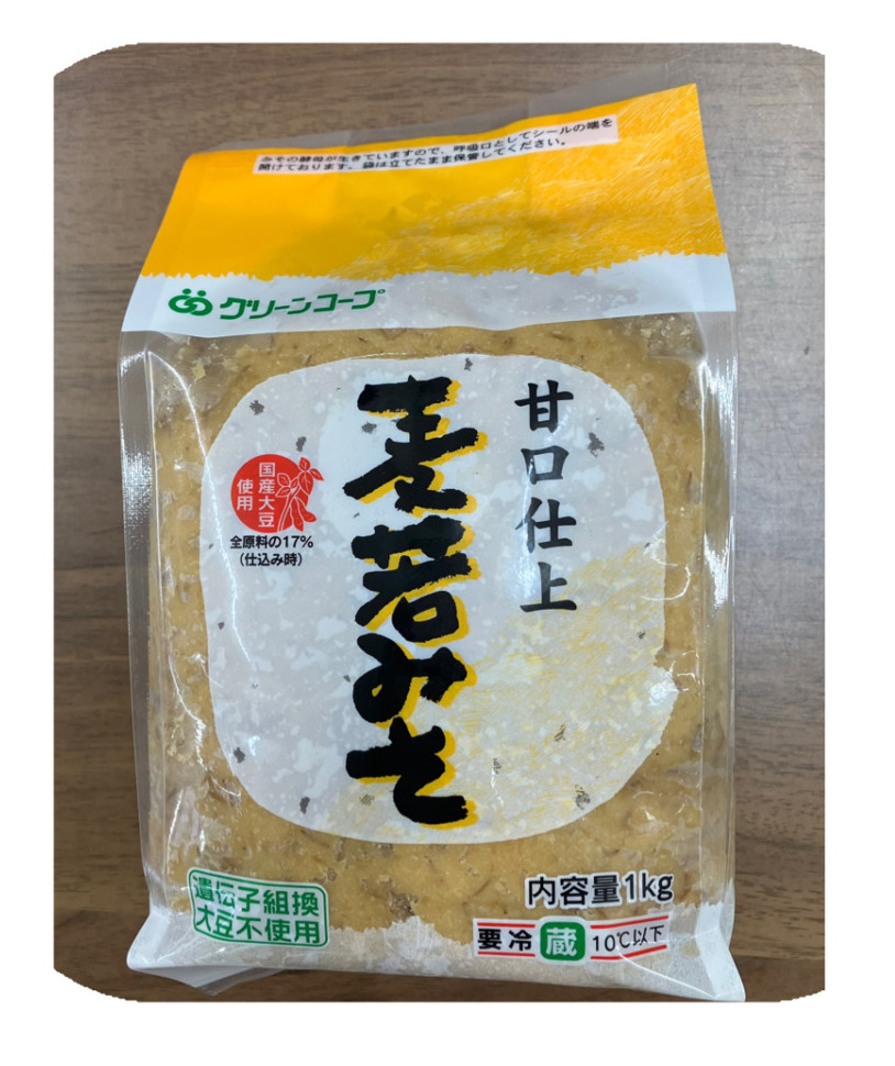 グリーンコープの麦若味噌の写真