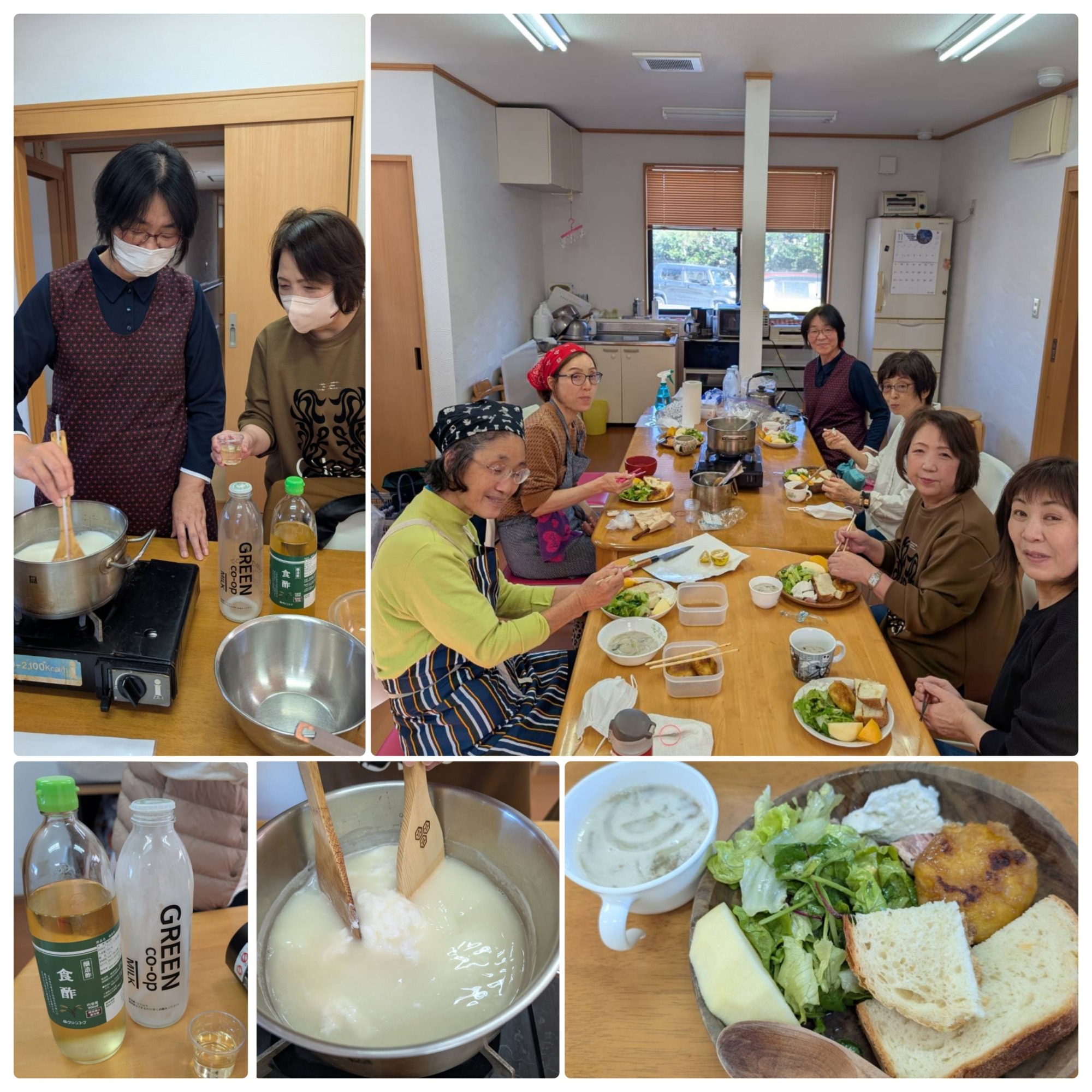 モッツァレラチーズのランチプレート作り