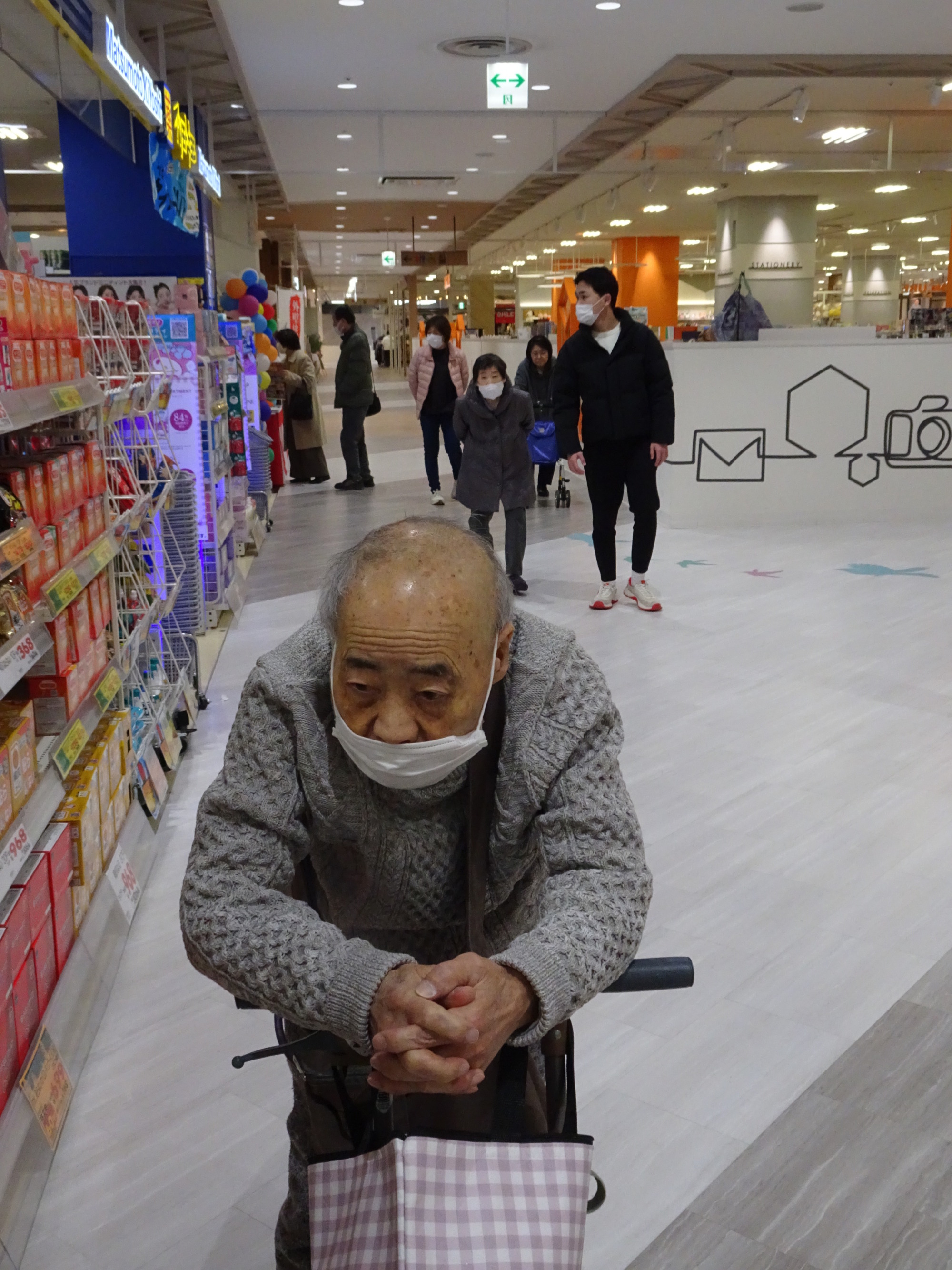 健脚でみんなより足取り早い利用者さん