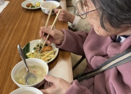 たくさん食べられる利用者さん