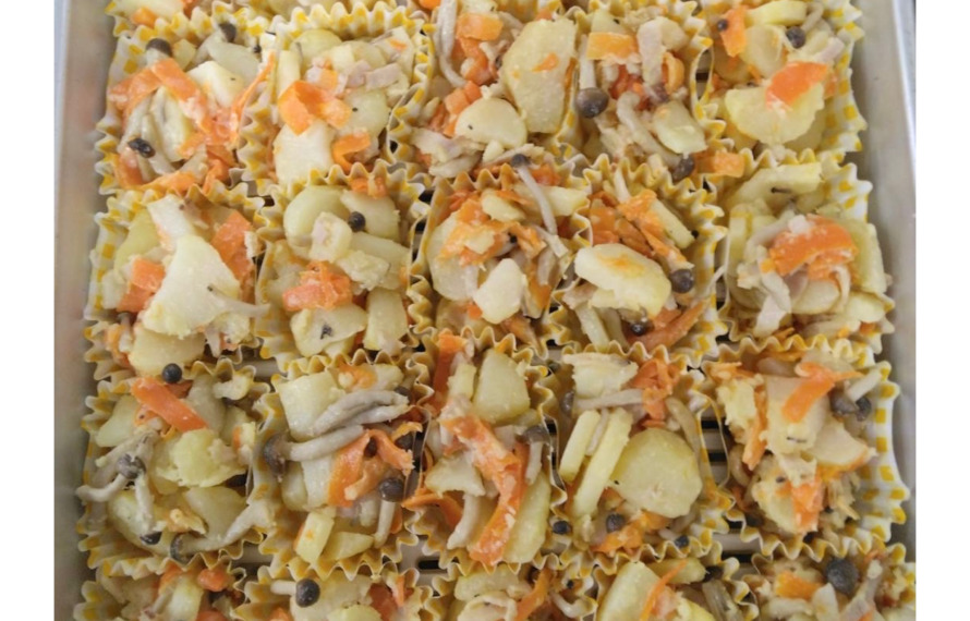 ベーコン入りじゃがいもサラダの写真