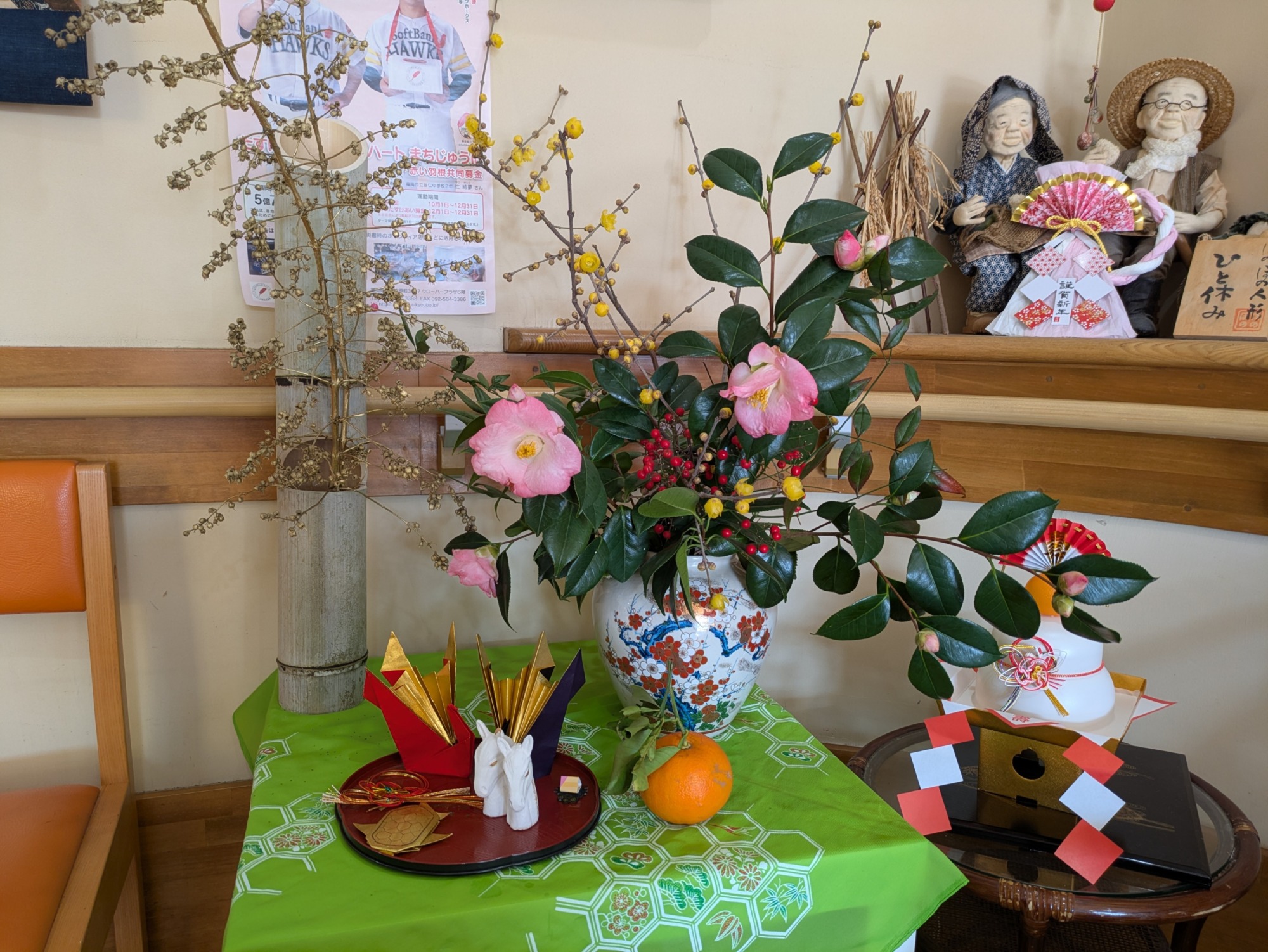 玄関に飾られた正月飾り
