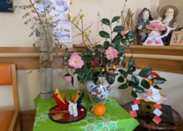 玄関に飾られた正月飾り