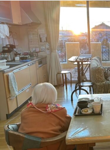 グループホームから見た初日の出