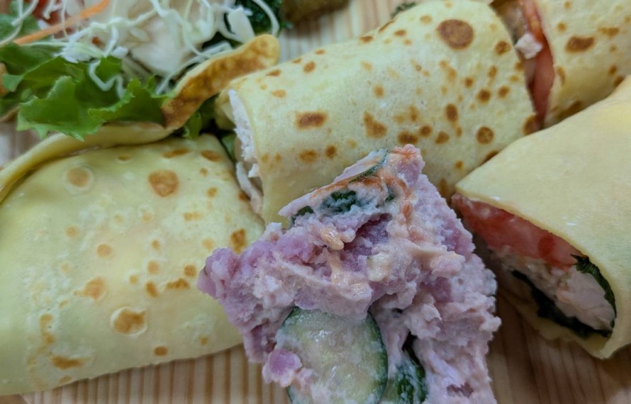 彩り野菜クレープのランチプレート