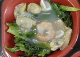 青菜の海鮮あんの写真