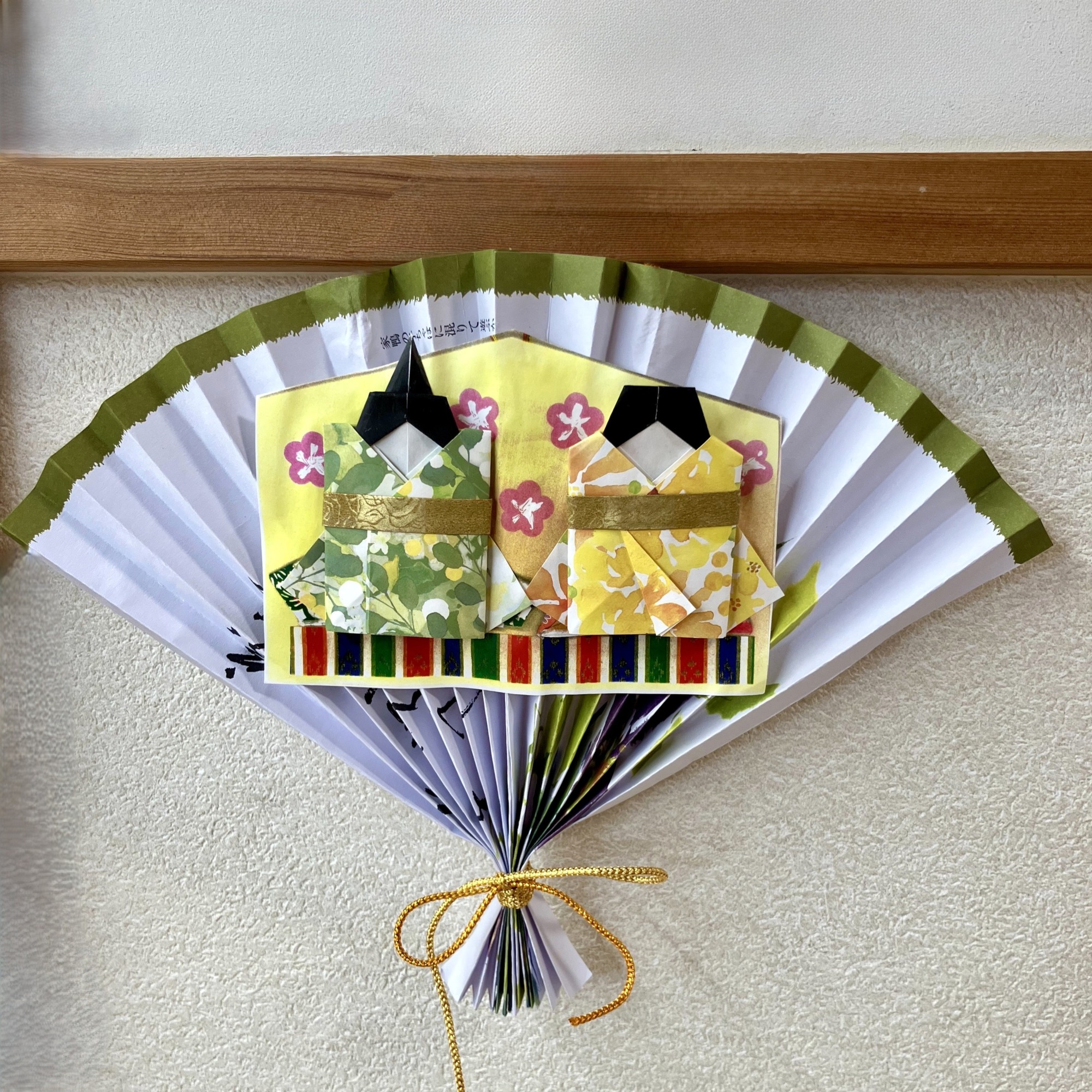 折り紙で作った内裏雛