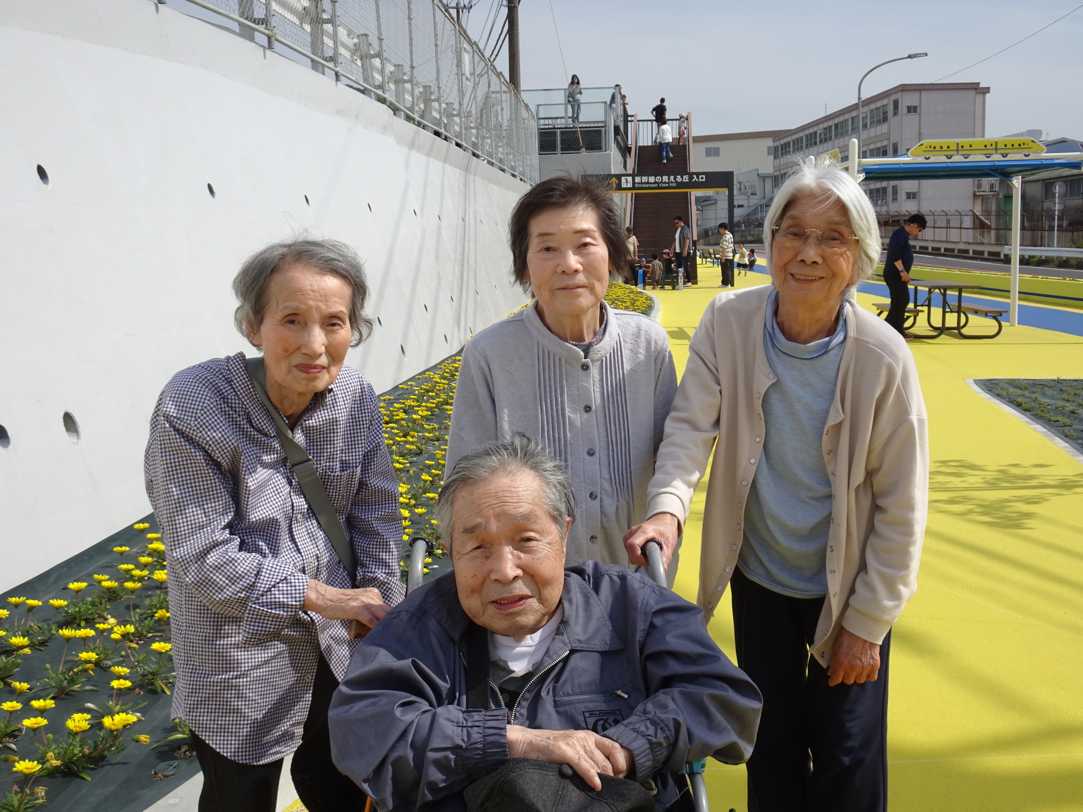 新幹線の見える丘公園で撮った写真