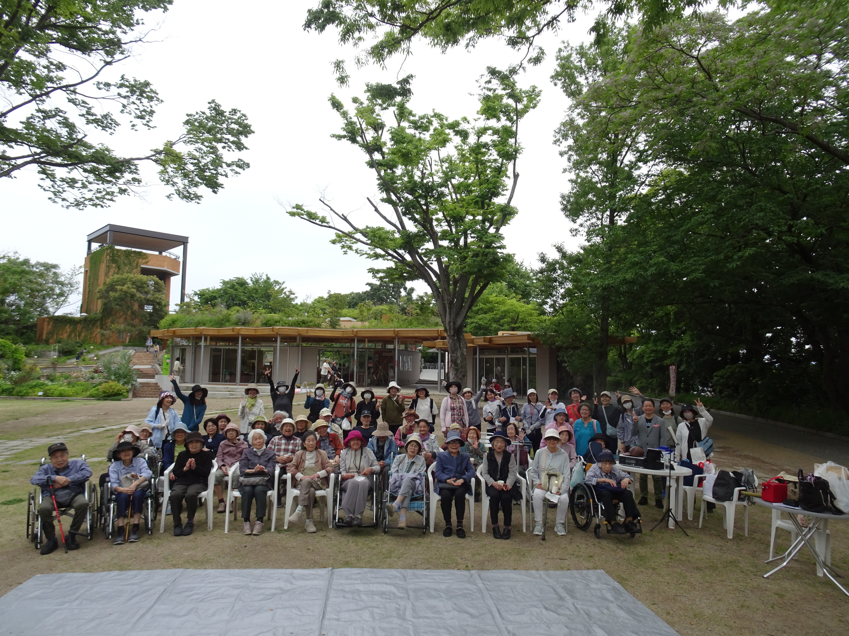 福岡市植物園で記念撮影