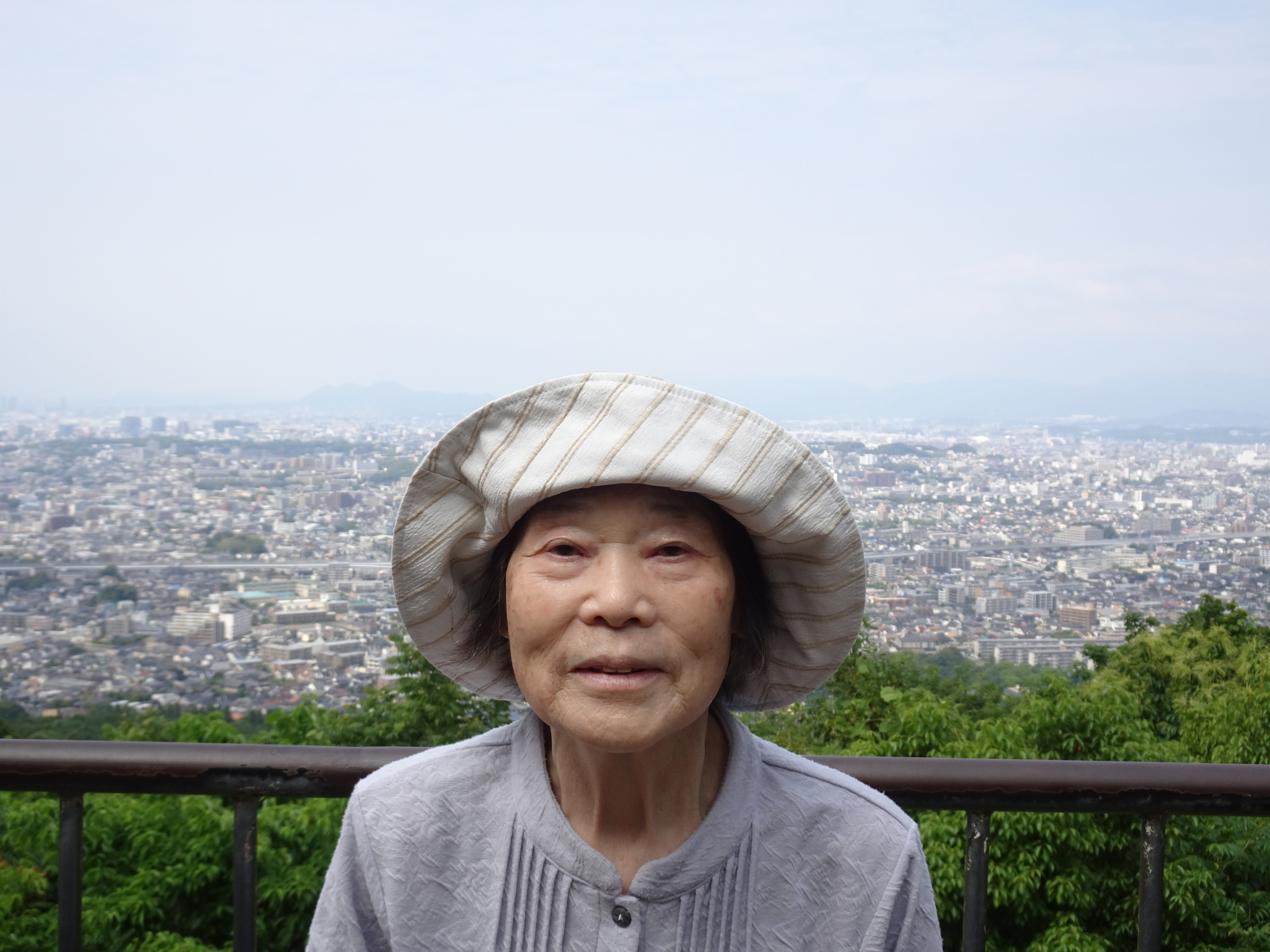 展望台で撮った利用者さんたち
