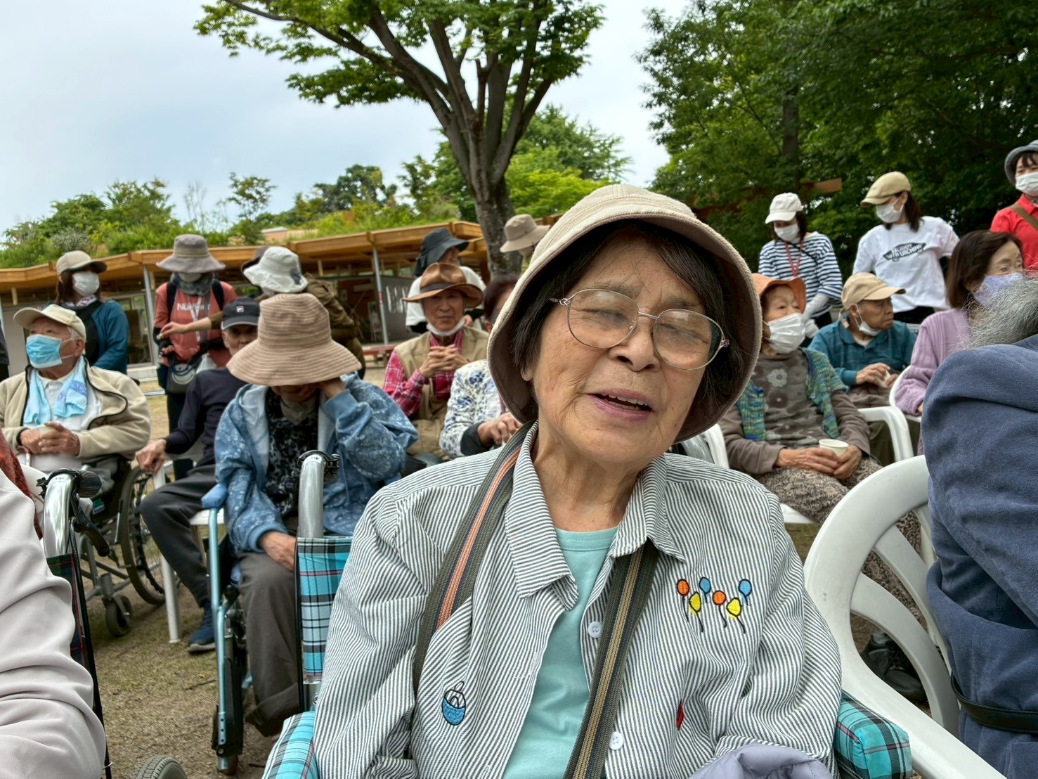 ほほ笑む利用者さん