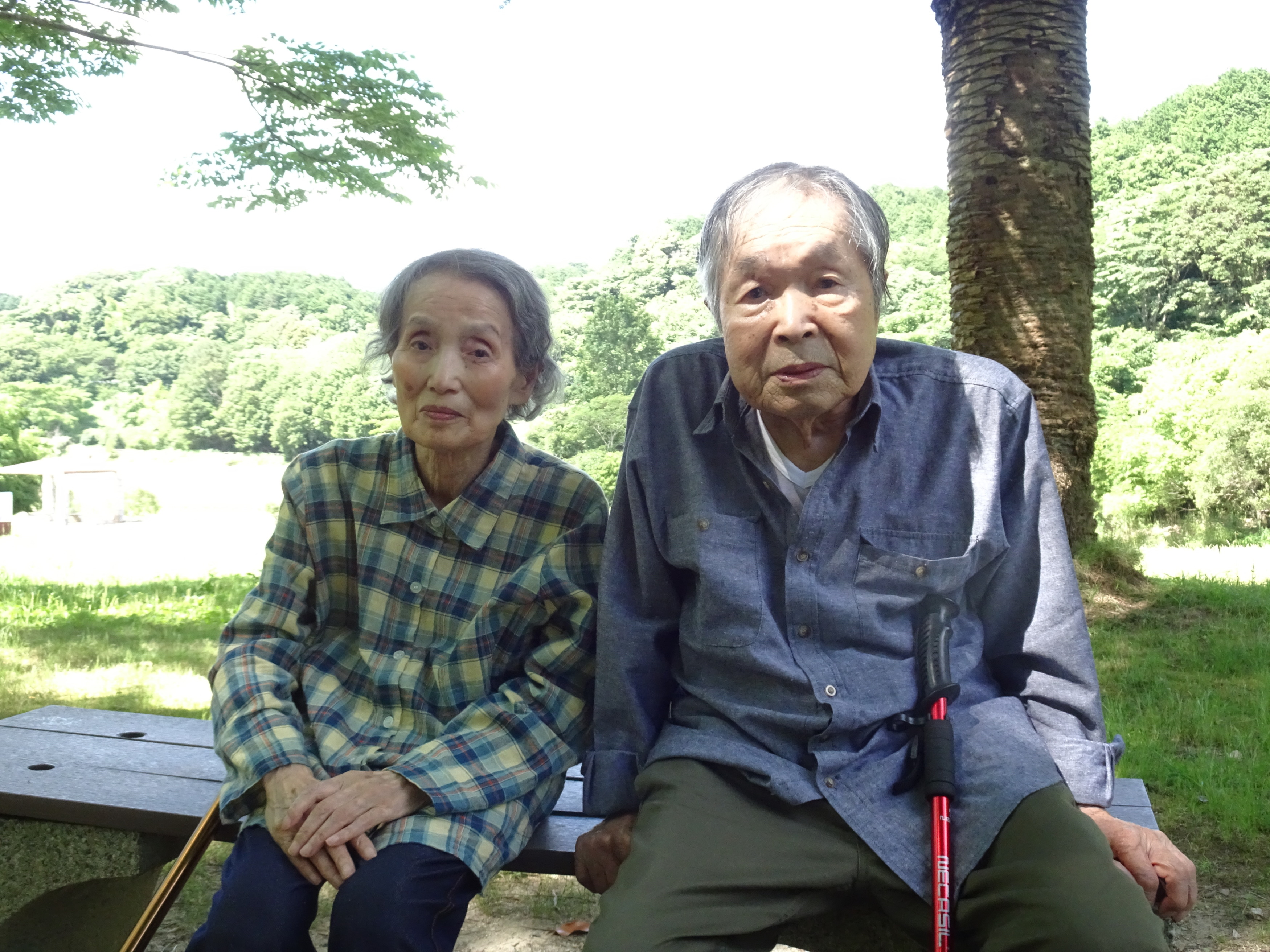 休憩中の利用者さんご夫婦の様子