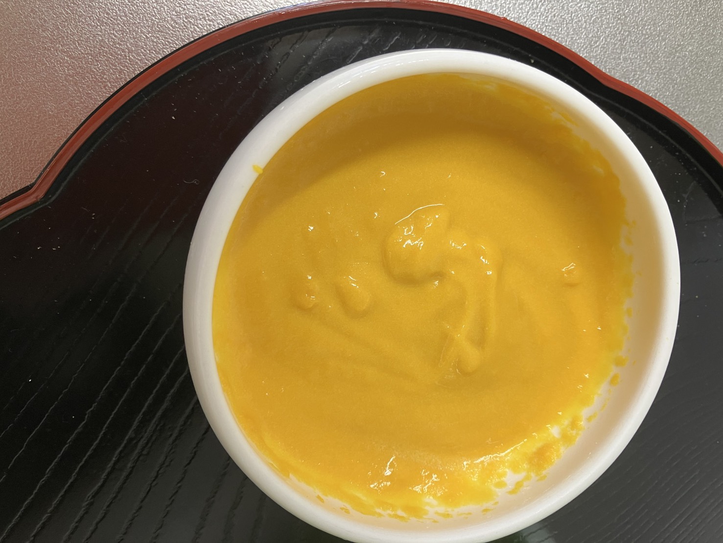 かぼちゃフレークを使って作った冷製かぼちゃスープ
